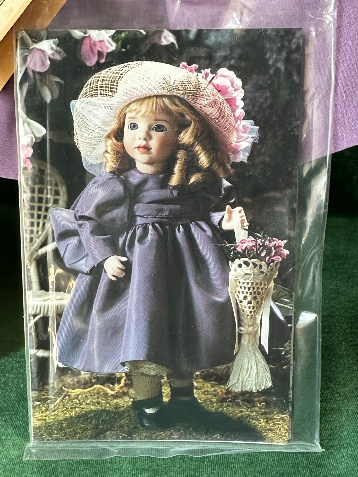 Wendy Lawton “Lavender Blue” 13” Porcelain Doll Box/Tag/COA