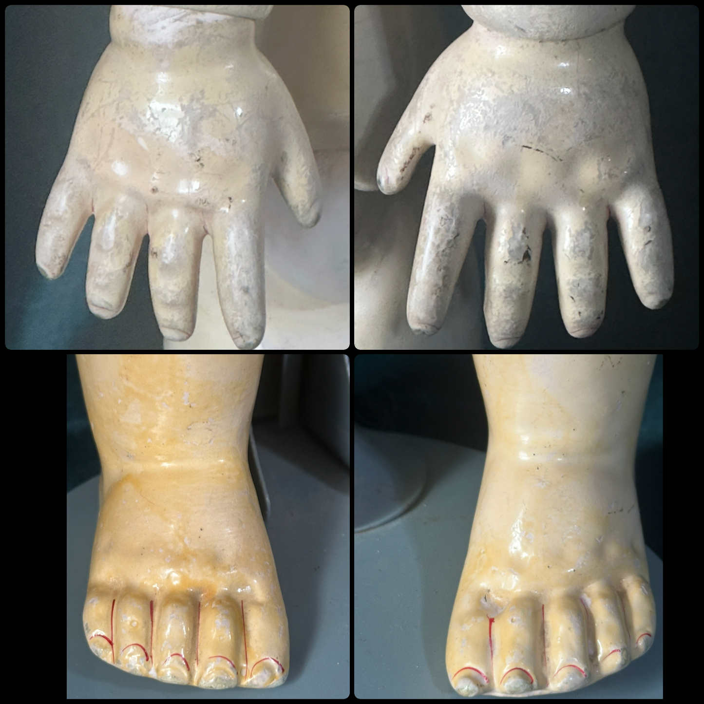 Antique German Adolf Wislizenus Mold 101 “My Sweetheart” 27” Doll Bisque Head