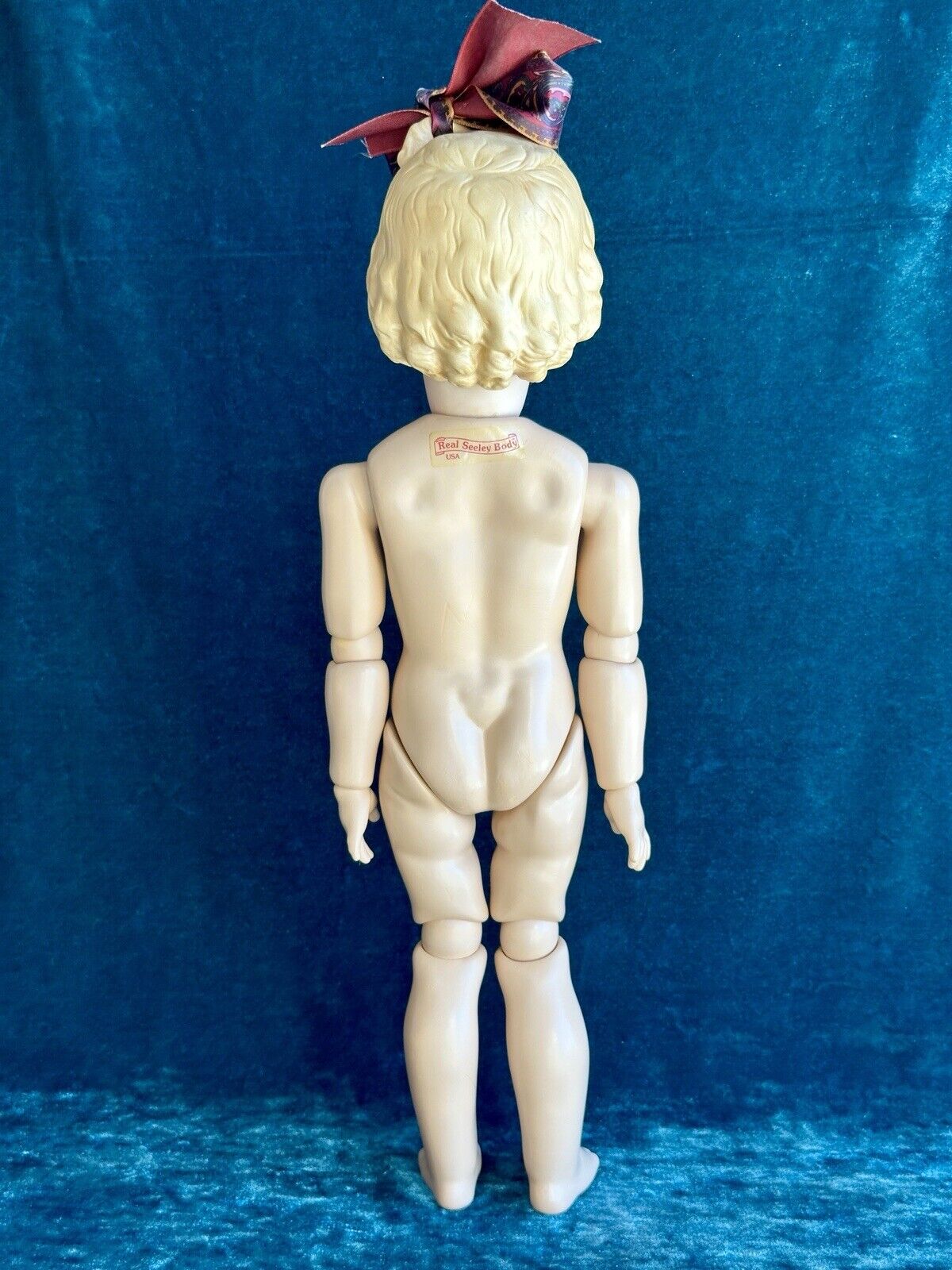 Porcelain/Composition 18” Reproduction of Antique German Gebruder Heubach Doll