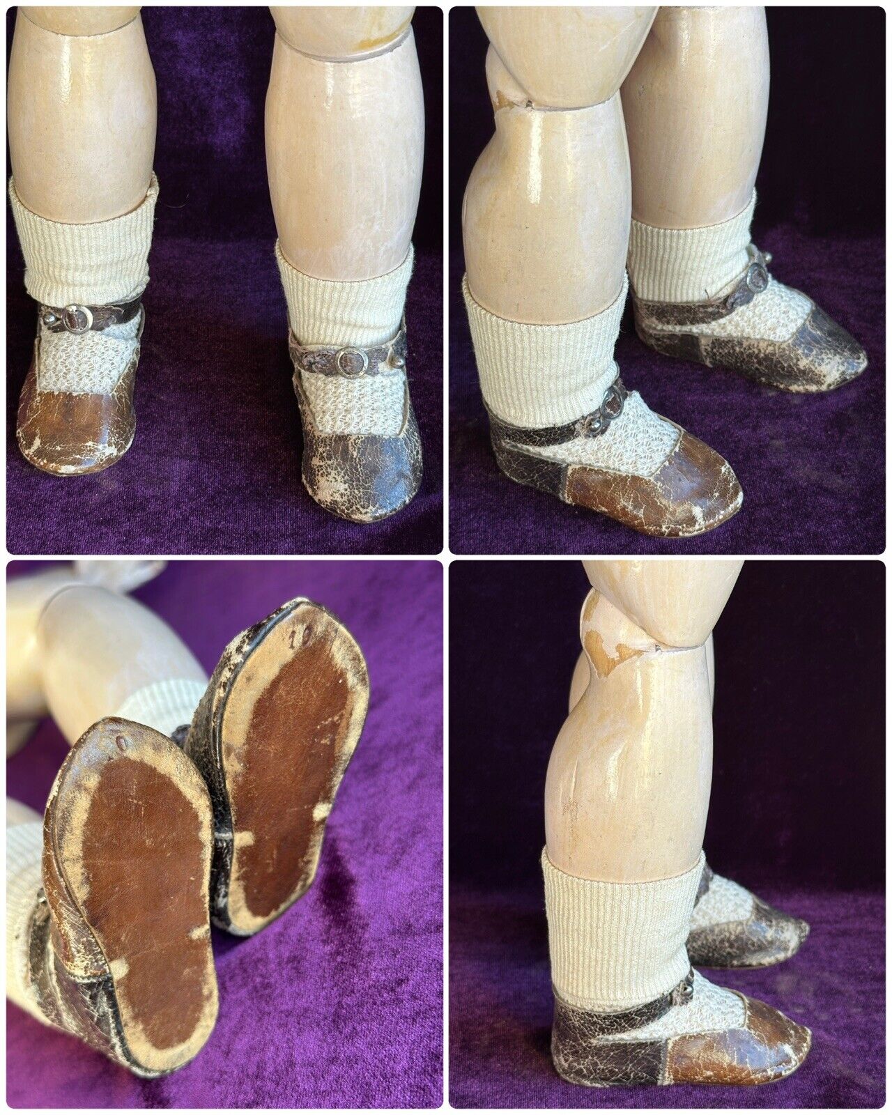 Antique French 22” Bru Jne R 10 Bebe Bisque Head Composition Body Doll