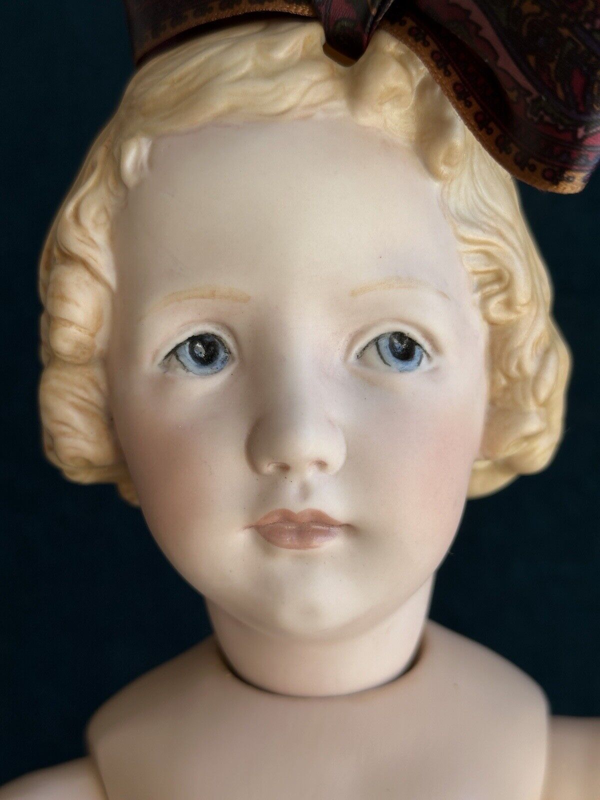 Porcelain/Composition 18” Reproduction of Antique German Gebruder Heubach Doll