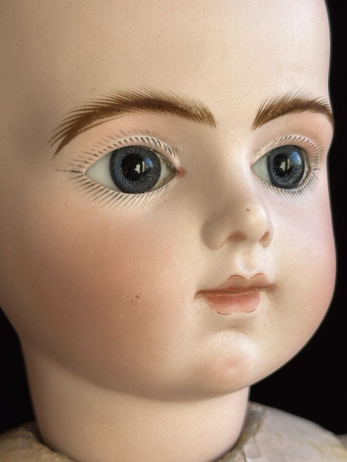 Antique French 22” Bru Jne R 10 Bebe Bisque Head Composition Body Doll