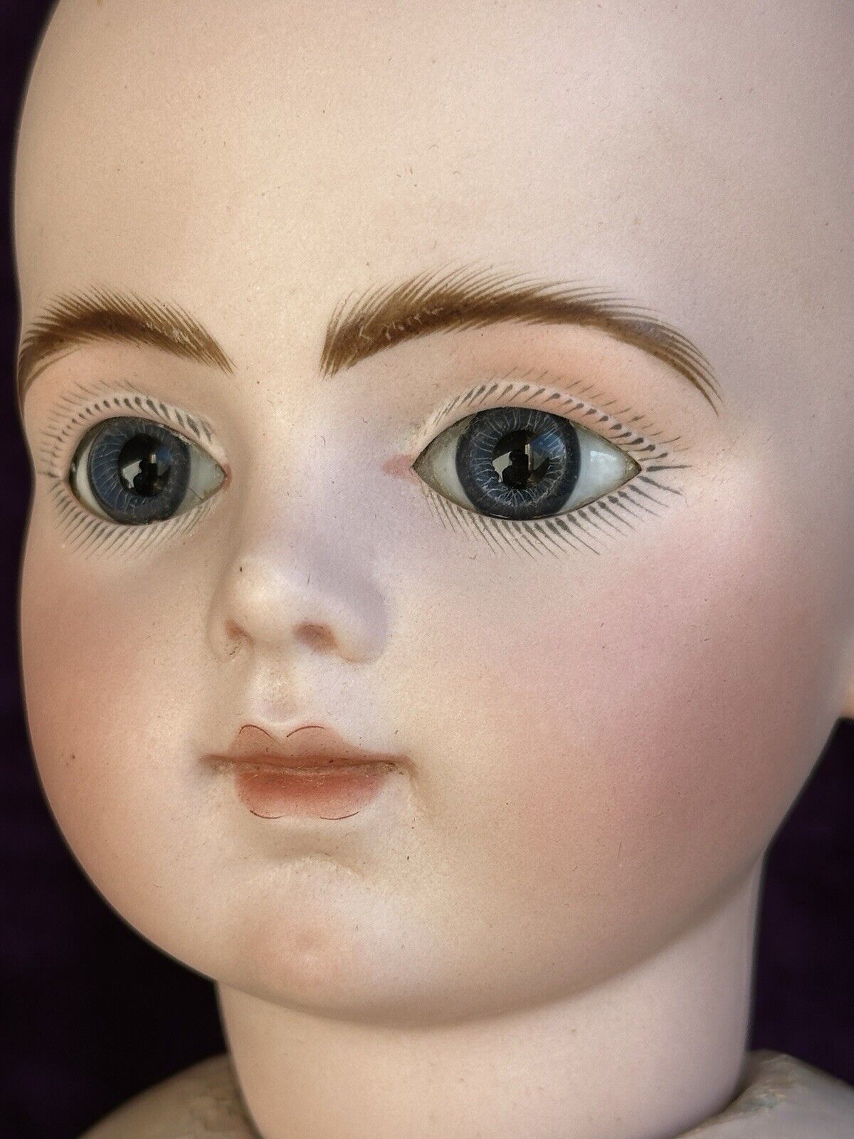 Antique French 22” Bru Jne R 10 Bebe Bisque Head Composition Body Doll
