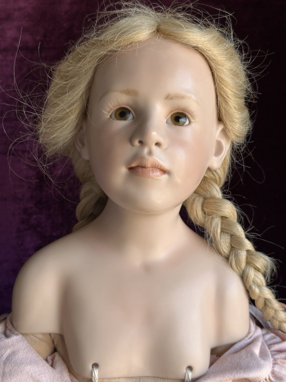 German 36” Hildegard Gunzel Wax Over Porcelain Camee Doll in Box LE USA 25