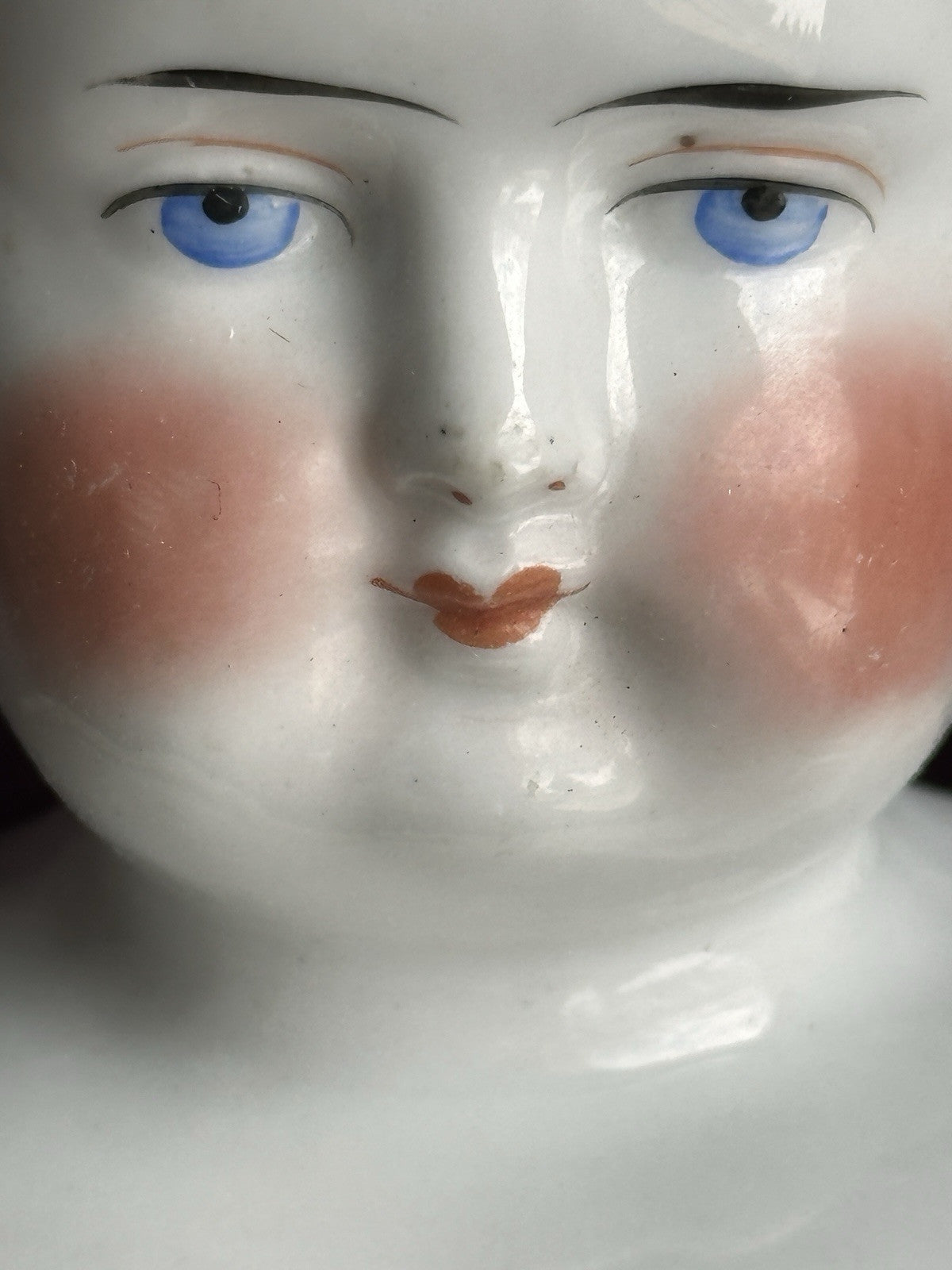 Antique German 18.5” Butterfly China Head Fashion Lady Doll