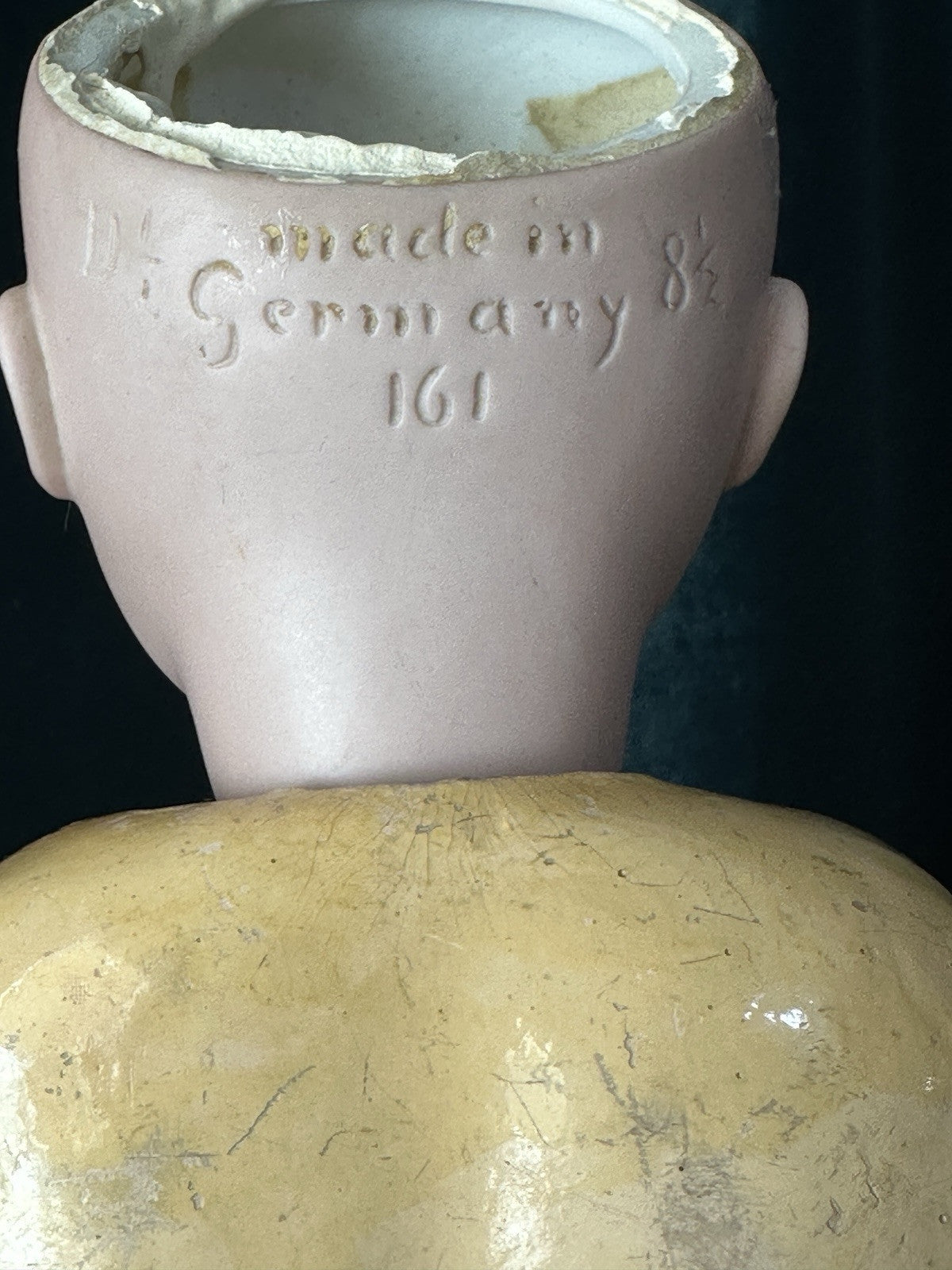 Antique German 19” Kestner 161 Child Doll Bisque Head Composition Body