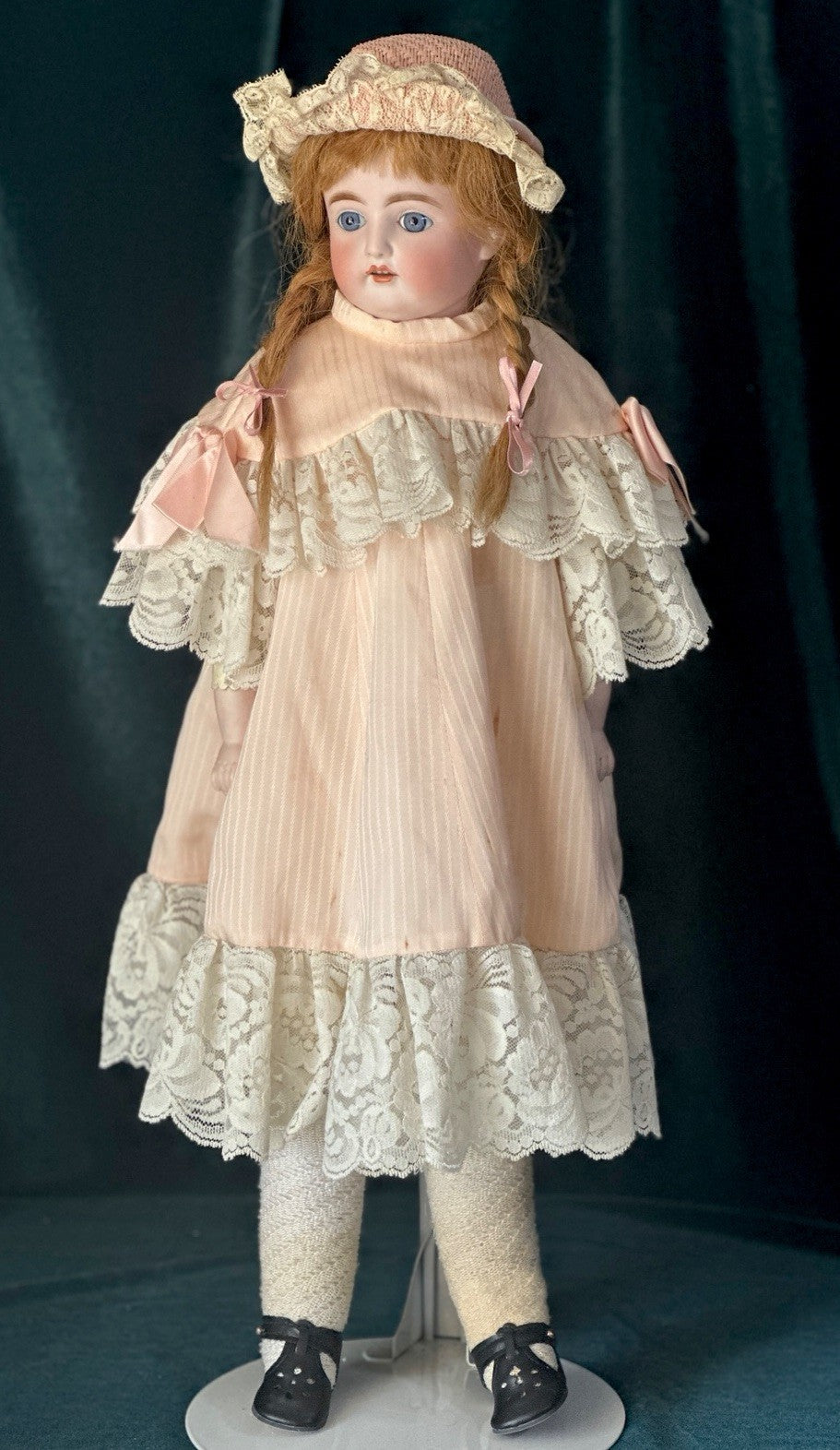Antique 23” JDK Kestner (?) Bisque Turned Head Doll