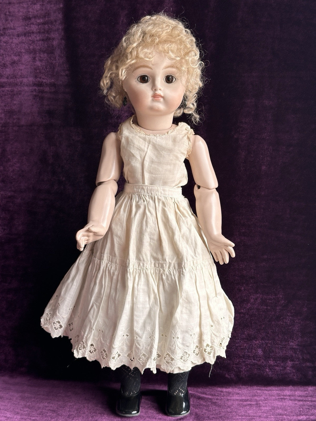 Porcelain 21” Reproduction of Antique French Paris PAN Henri Delecroix Doll