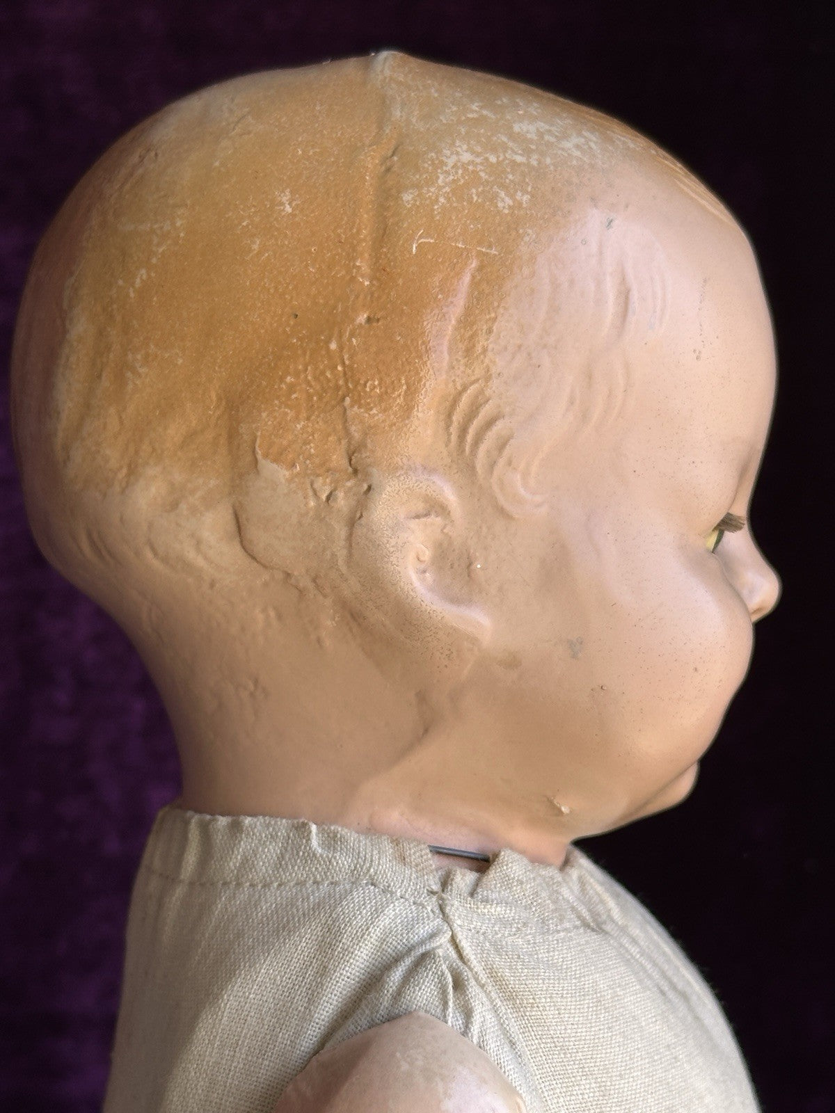 Antique American Horsman (?) 15” Dimples Baby Composition Cloth Baby Doll