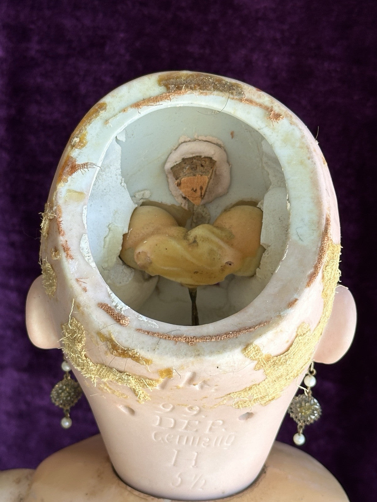 Antique German 27” Heinrich Handwerck 99 Dep Bisque Head Doll