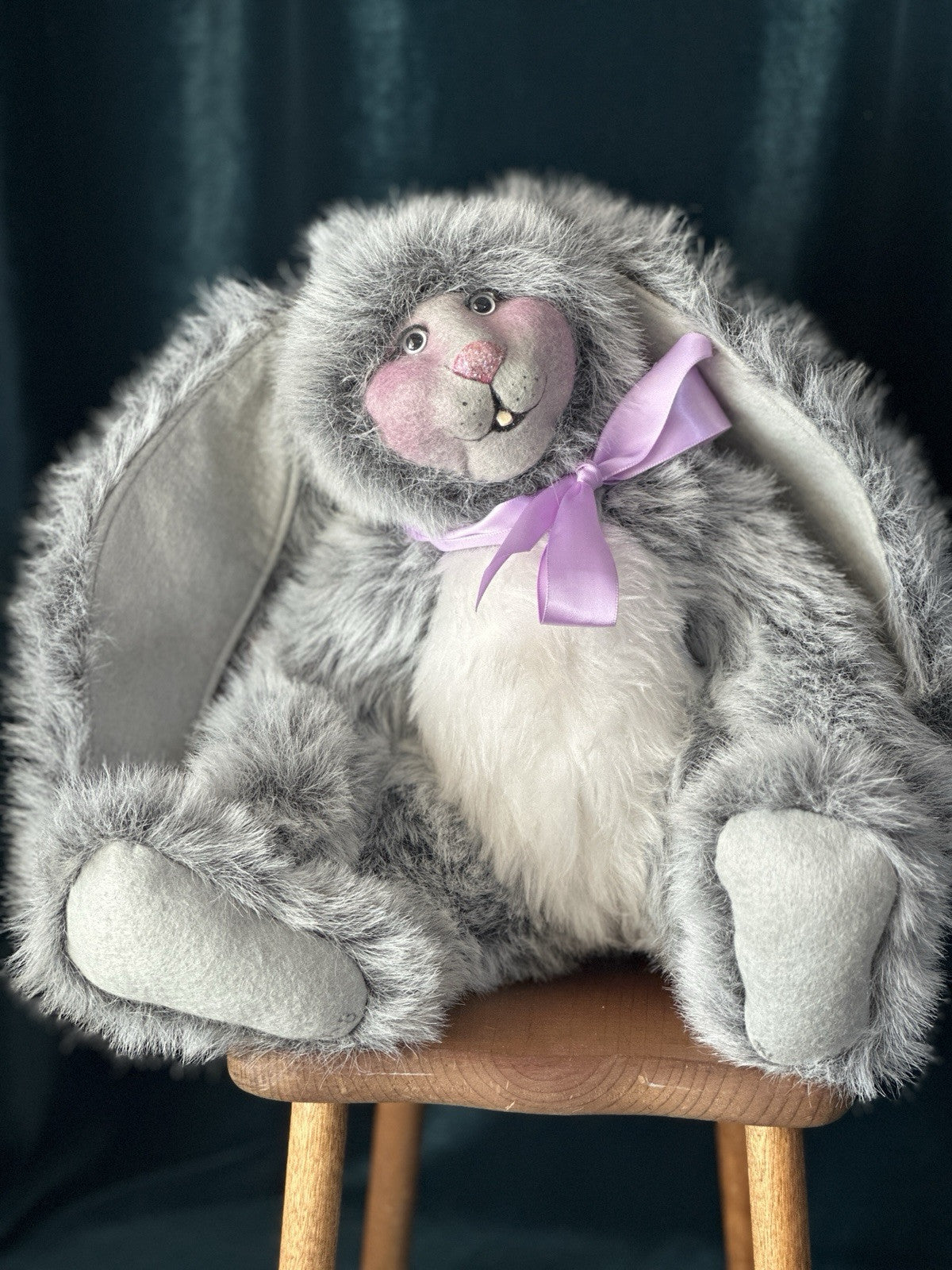 OOAK (?) Artist Handmade 16” Bunny Rabbit Doll Toy