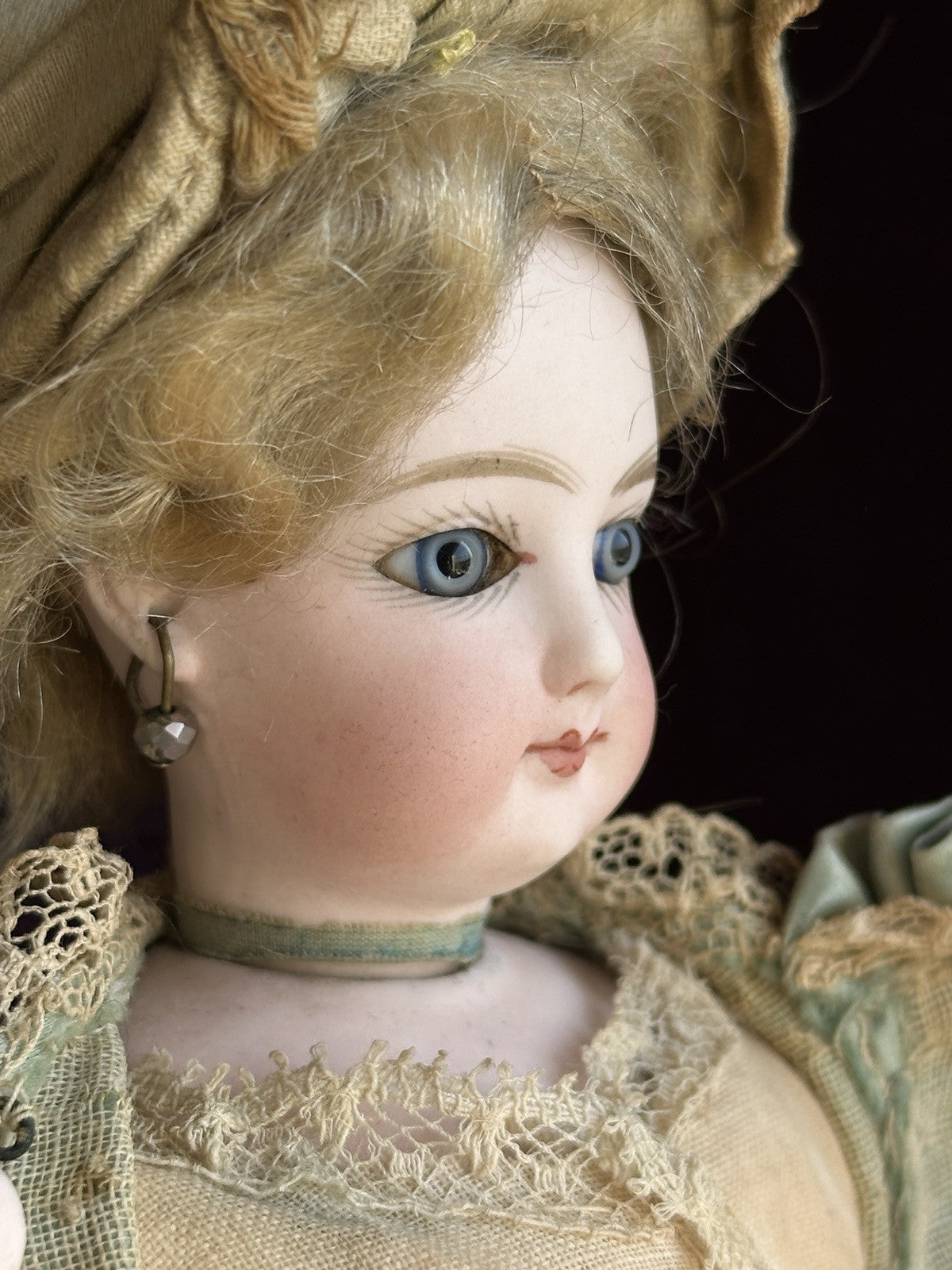 Antique French 12” Jumeau Fashion Lady Bisque Head Doll