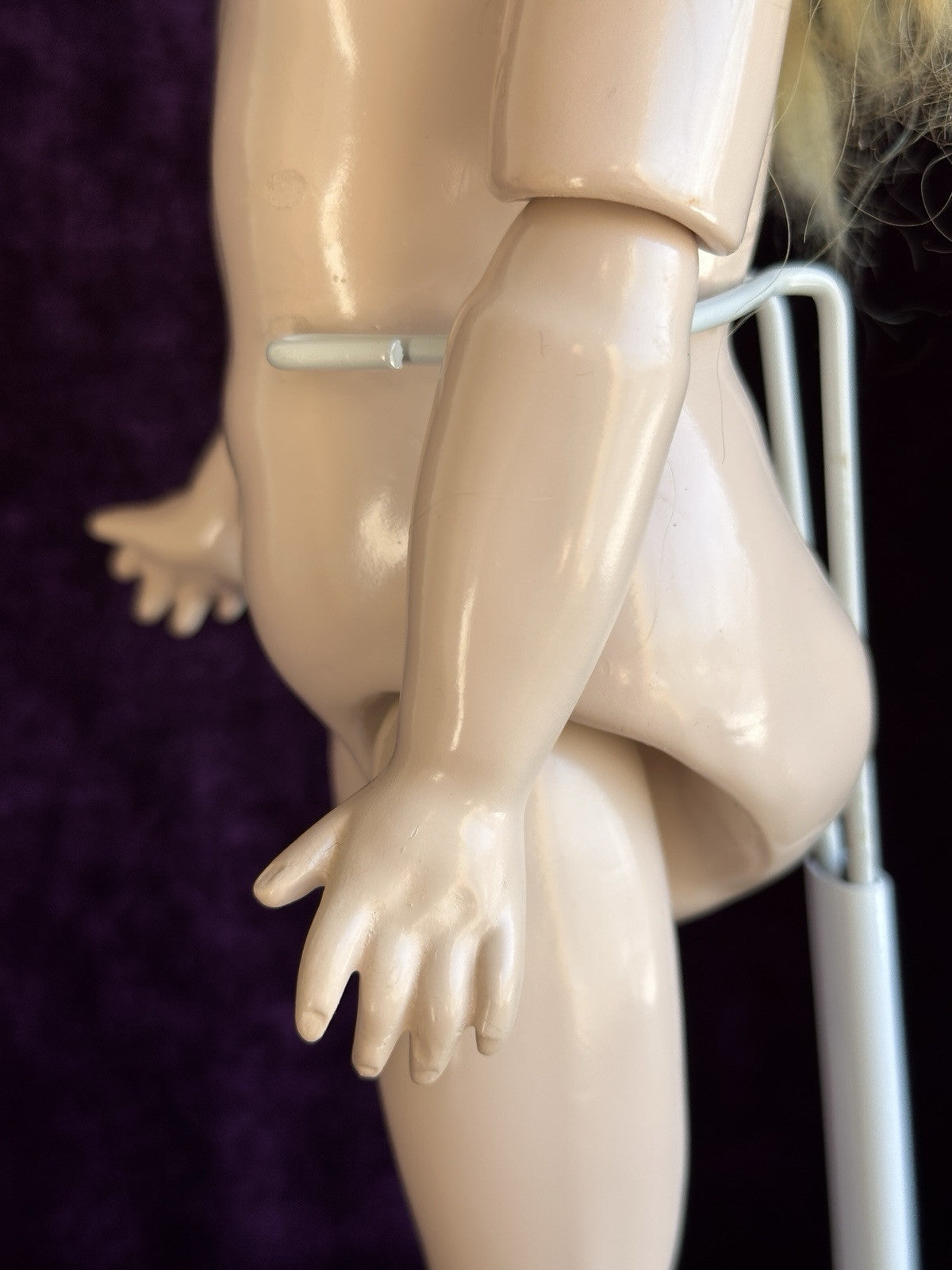 Vintage Porcelain/Composition Reproduction of Antique French Jumeau Doll