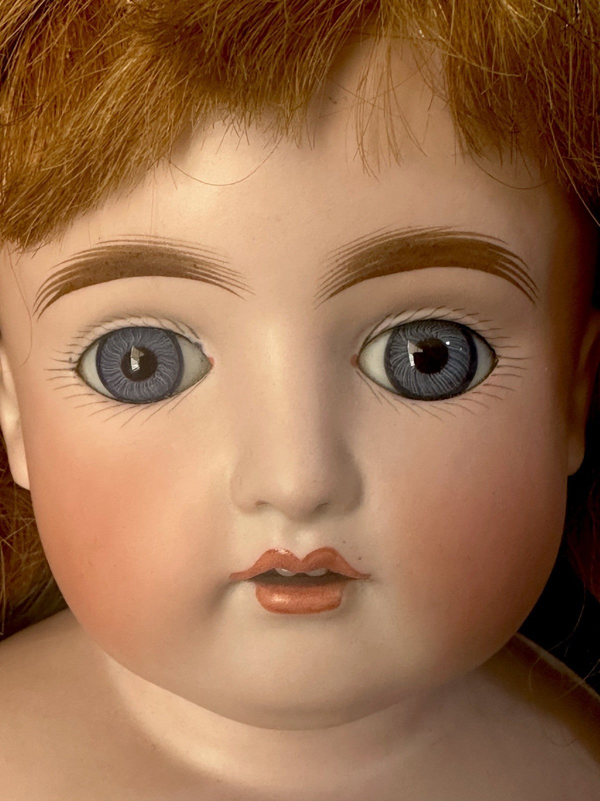 Antique 23” JDK Kestner (?) Bisque Turned Head Doll