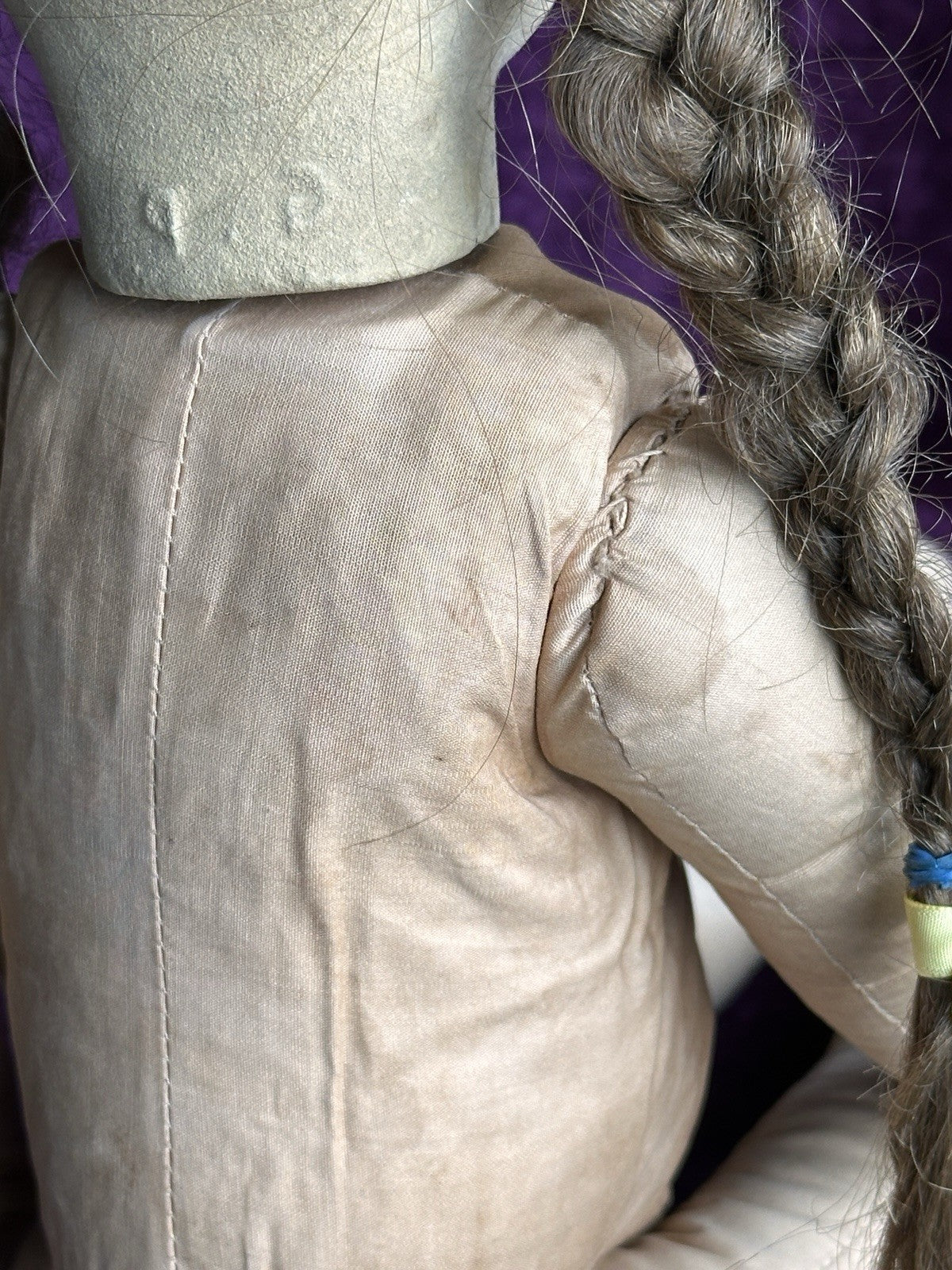 Large Vintage French 21” Gre-Poir Felt Cloth Doll