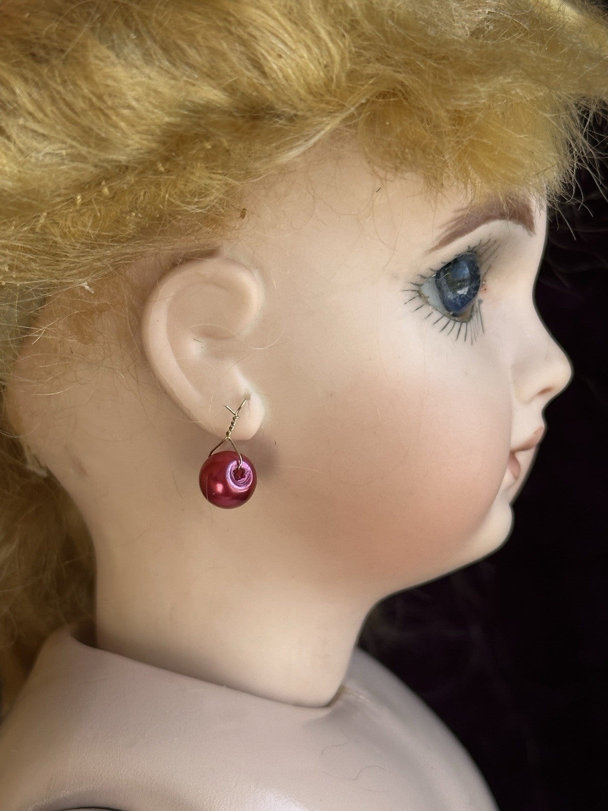 Vintage Porcelain/Composition Reproduction of Antique French Jumeau Doll