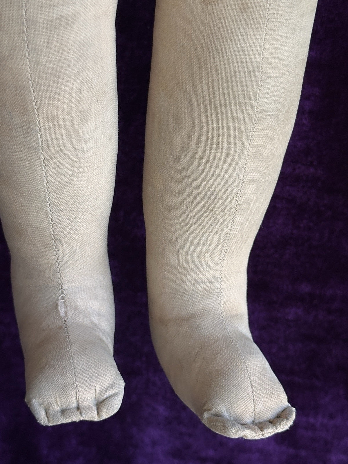 Antique American 19” Kamkins Cloth Oil Painted Doll