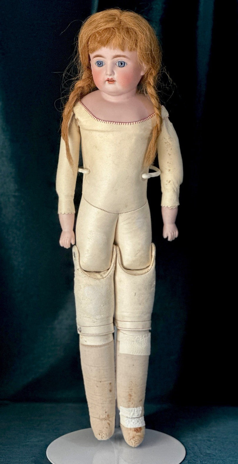 Antique 23” JDK Kestner (?) Bisque Turned Head Doll