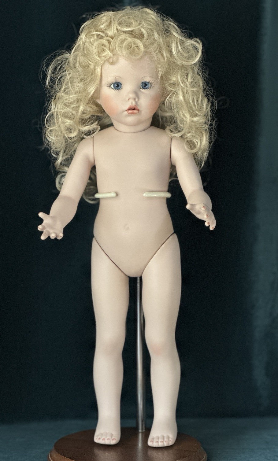Artist Reproduction Of “Hilary” by Dianna Effner 18” Porcelain Doll