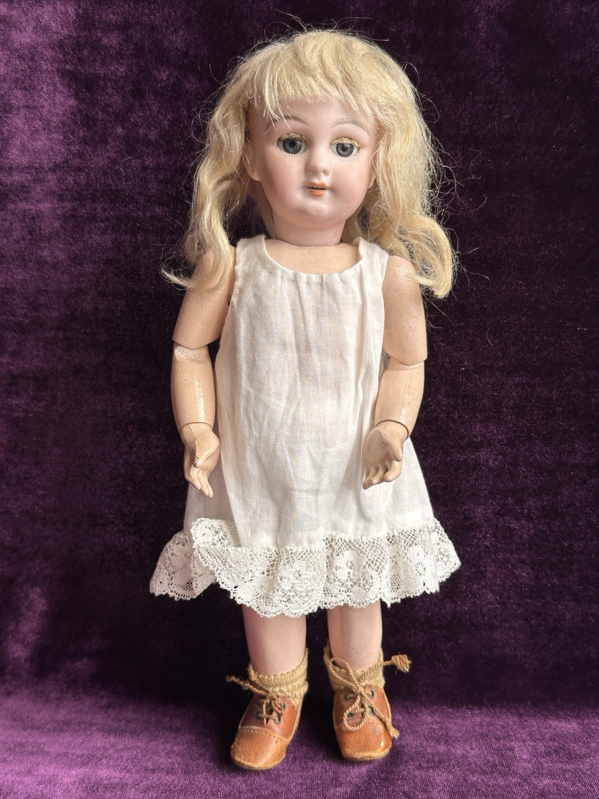 Antique German/French 10” Simon Halbig Dep Jumeau Milette Bisque Head Doll