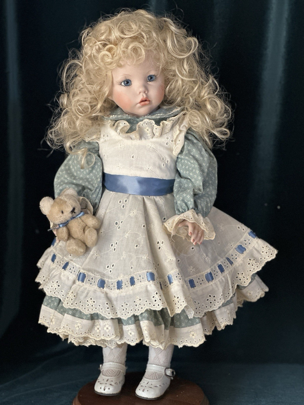 Artist Reproduction Of “Hilary” by Dianna Effner 18” Porcelain Doll