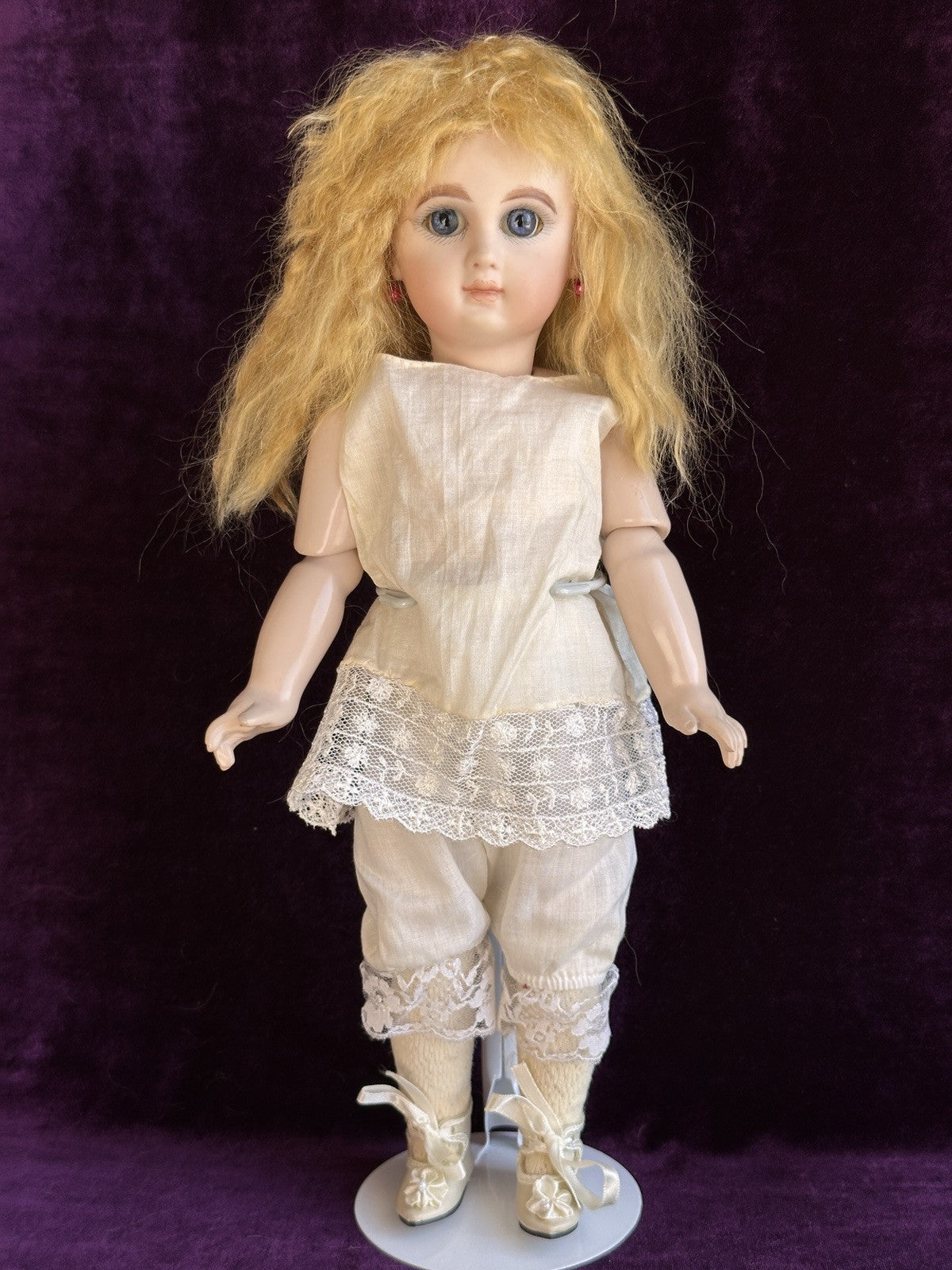 Vintage Porcelain/Composition Reproduction of Antique French Jumeau Doll