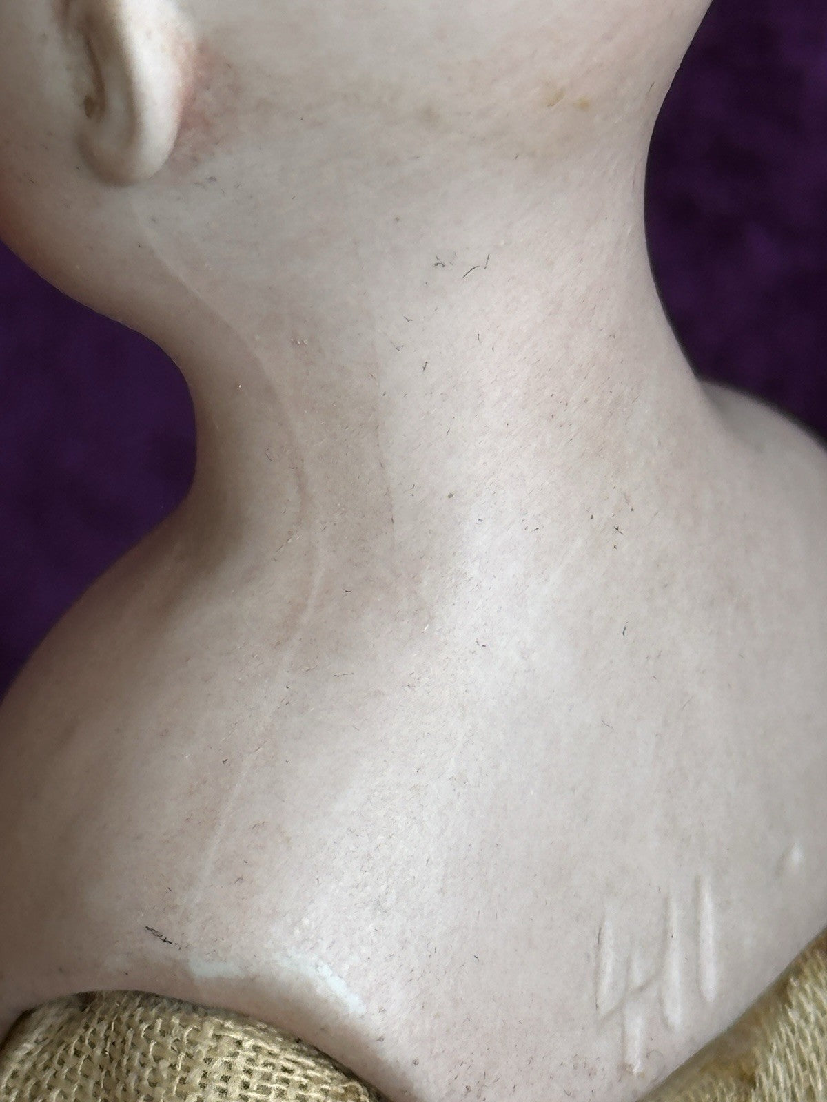 Rare Antique German 8” Halbig (?) 411 Bisque Head Gibson Style Lady Doll