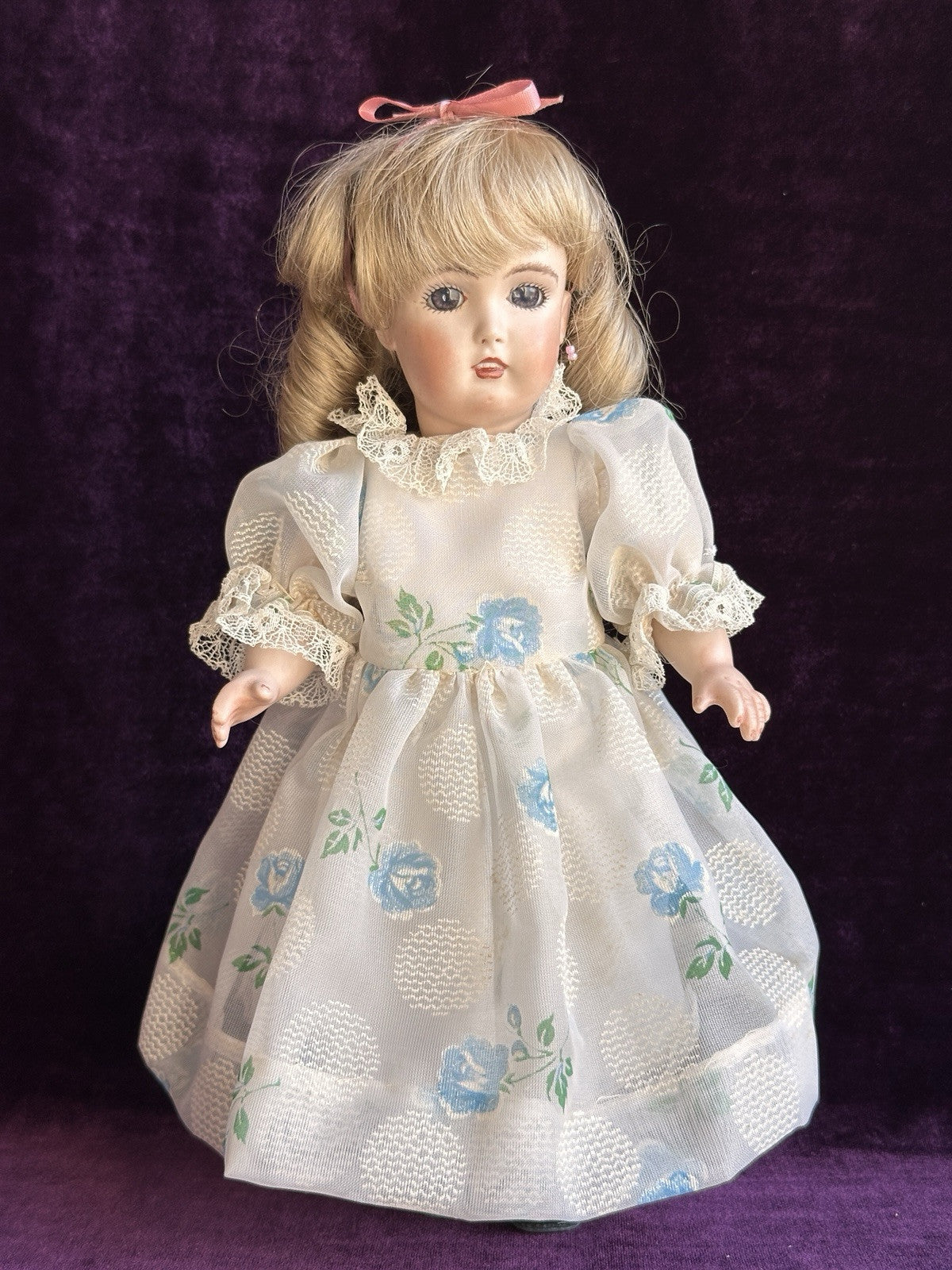 Collectible Porcelain 11.5” Reproduction of Antique German Kestner 171 Doll