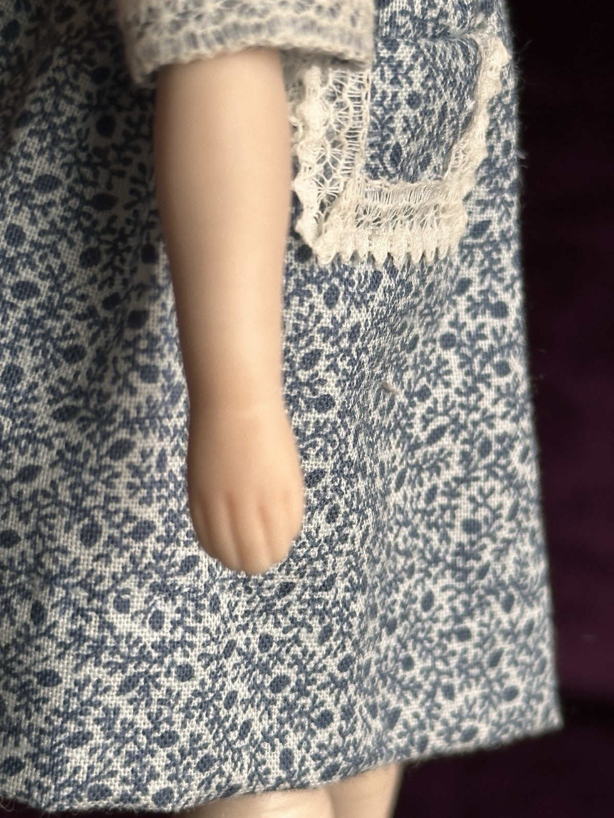 Lot of 2 Vintage Reproduction Miniature Parian Dolls with in Case with Wardrobe