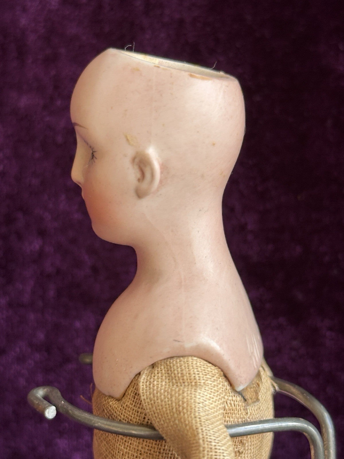 Rare Antique German 8” Halbig (?) 411 Bisque Head Gibson Style Lady Doll