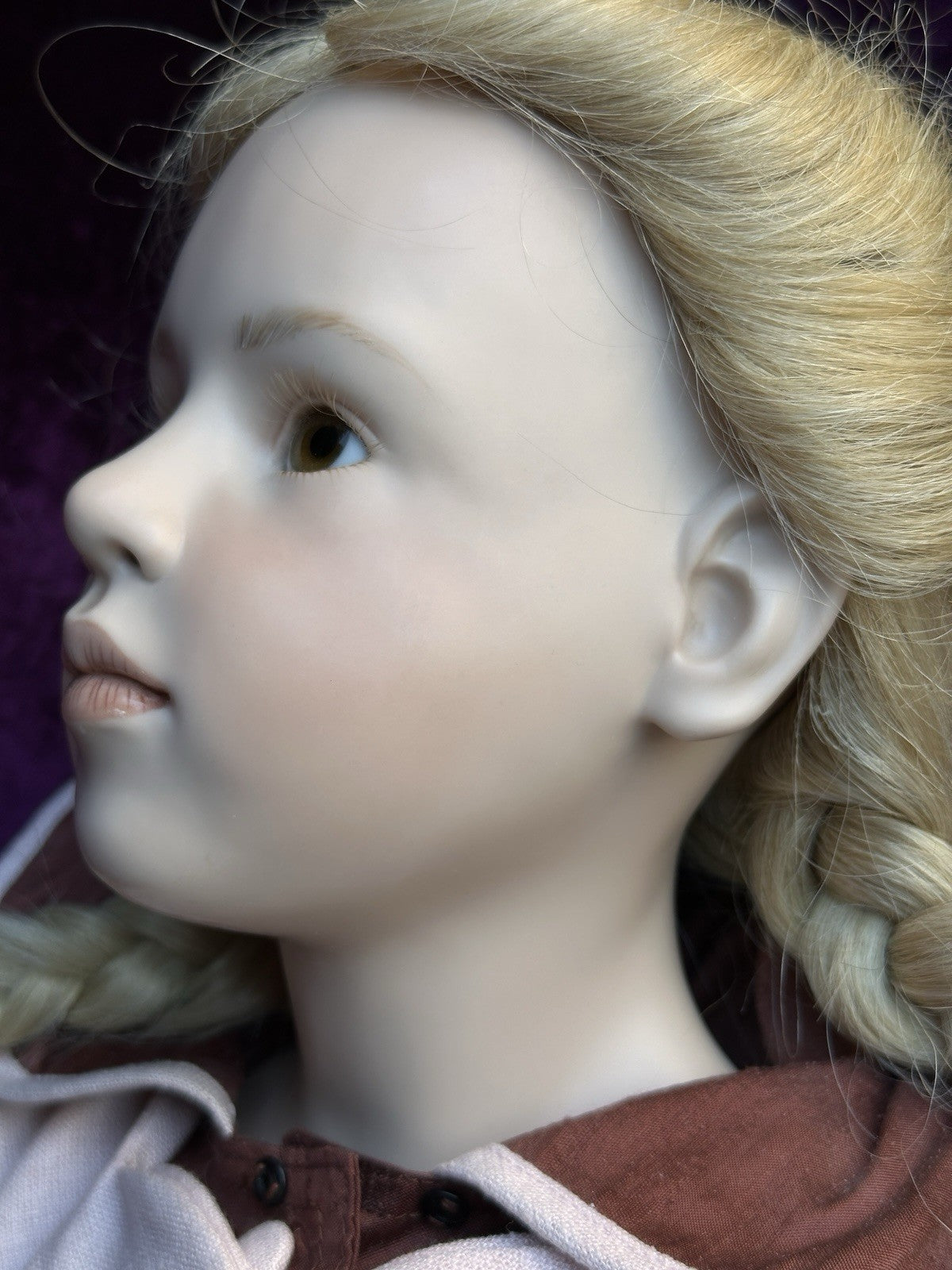 German 36” Hildegard Gunzel Wax Over Porcelain Camee Doll in Box LE USA 25