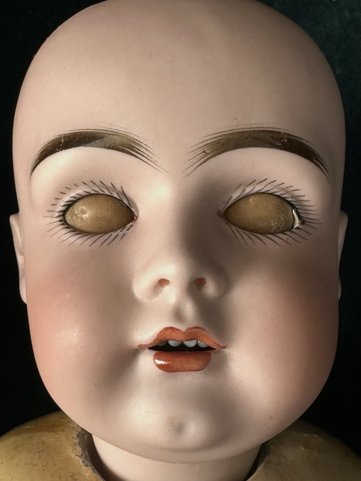 Antique German 19” Kestner 161 Child Doll Bisque Head Composition Body