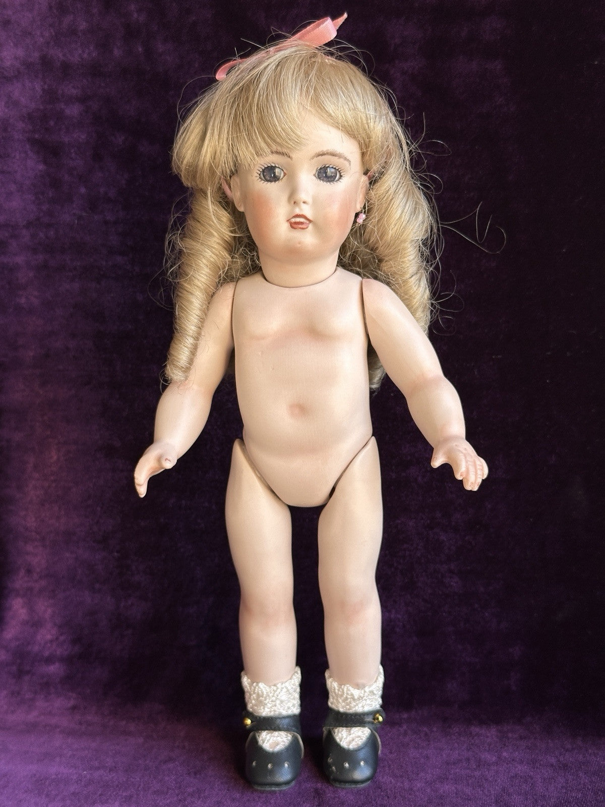 Collectible Porcelain 11.5” Reproduction of Antique German Kestner 171 Doll