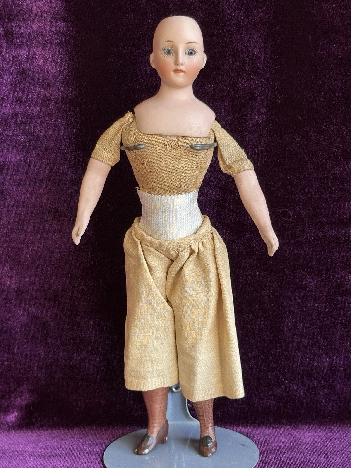 Rare Antique German 8” Halbig (?) 411 Bisque Head Gibson Style Lady Doll