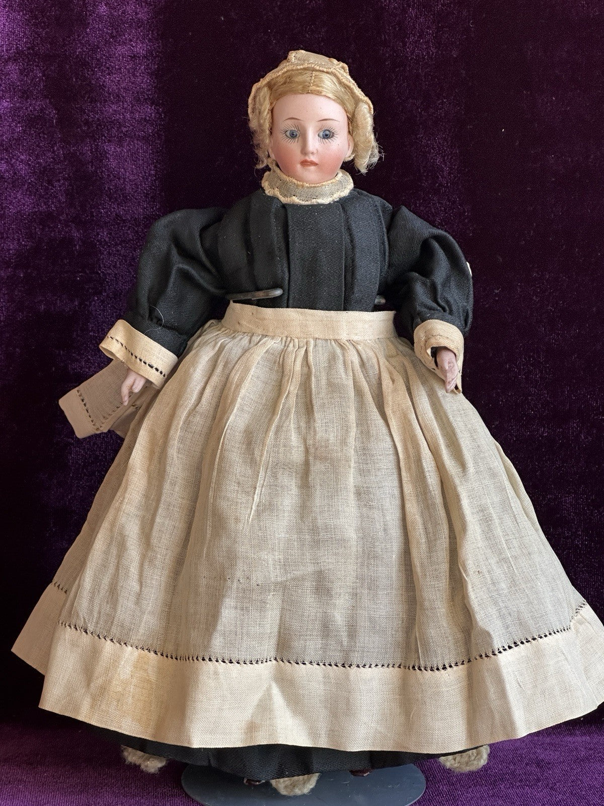 Rare Antique German 8” Halbig (?) 411 Bisque Head Gibson Style Lady Doll