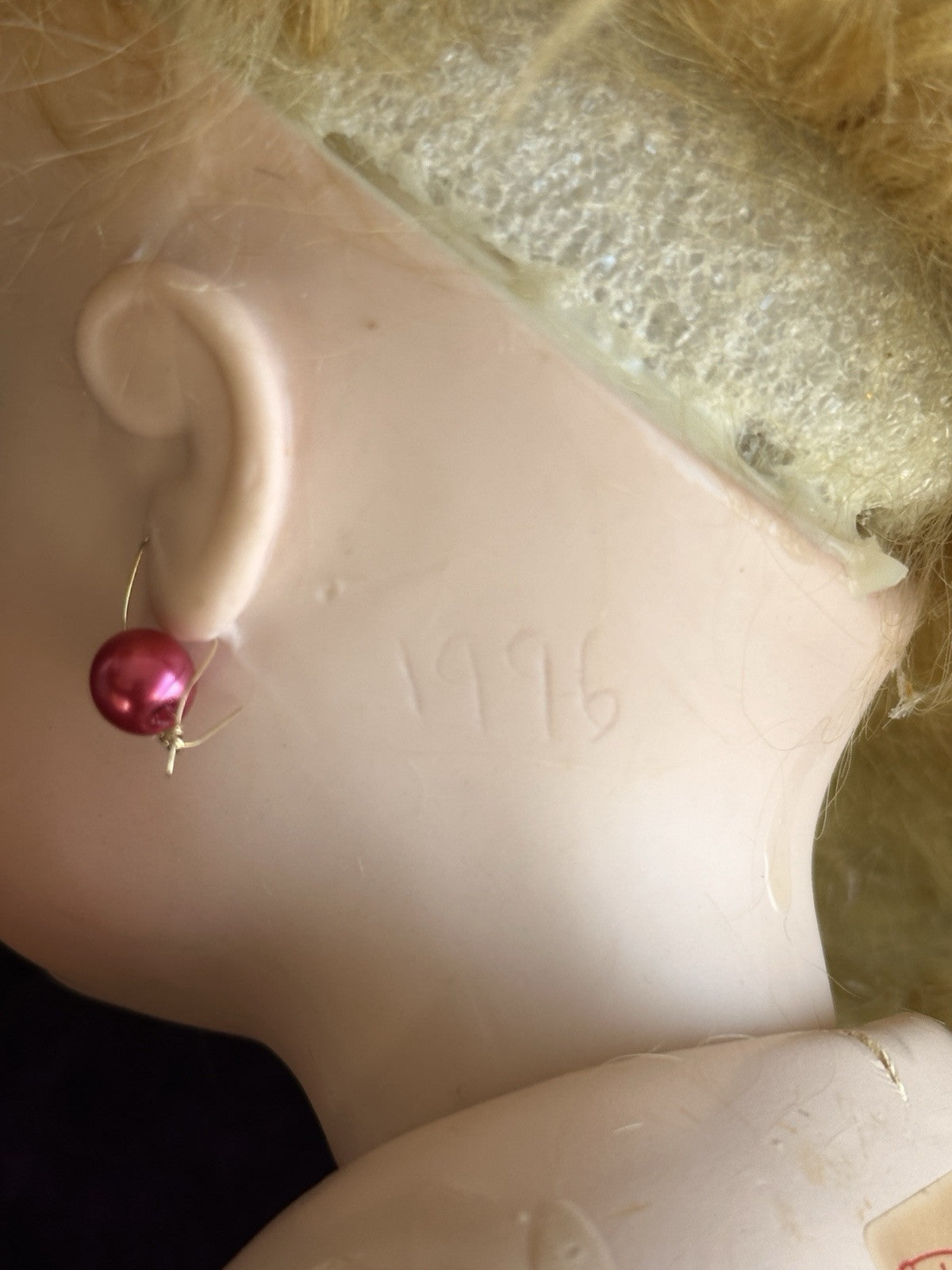 Vintage Porcelain/Composition Reproduction of Antique French Jumeau Doll