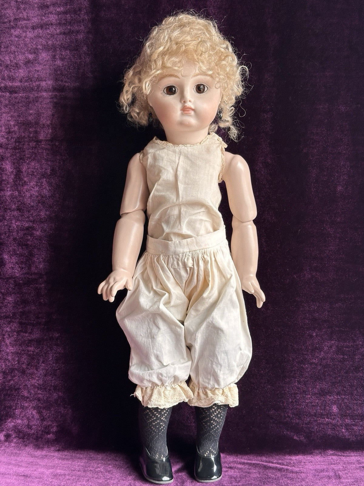 Porcelain 21” Reproduction of Antique French Paris PAN Henri Delecroix Doll