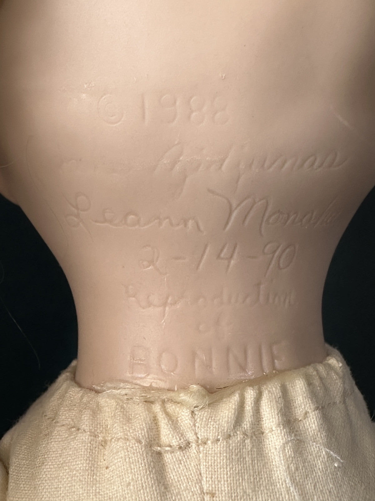 Artist Reproduction Of Bonnie Sue 13” Doll Mold by Jane Zidjunas