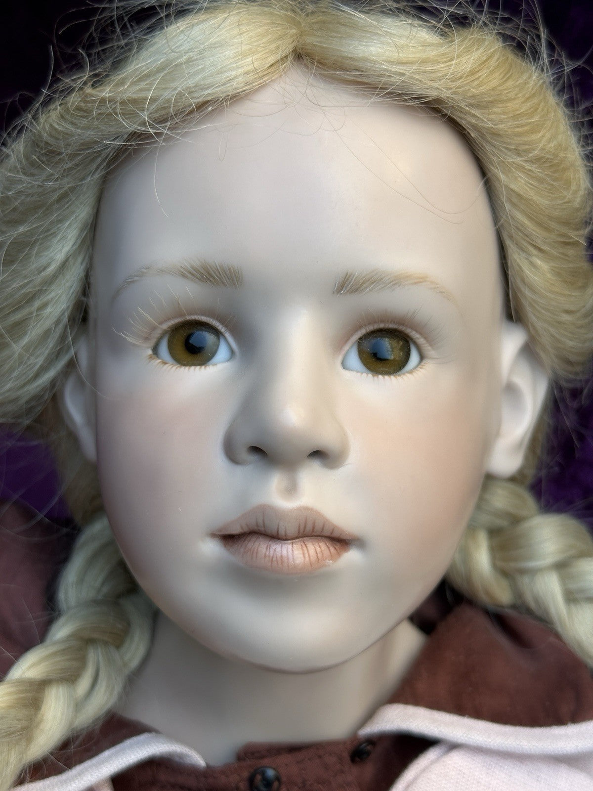 German 36” Hildegard Gunzel Wax Over Porcelain Camee Doll in Box LE USA 25