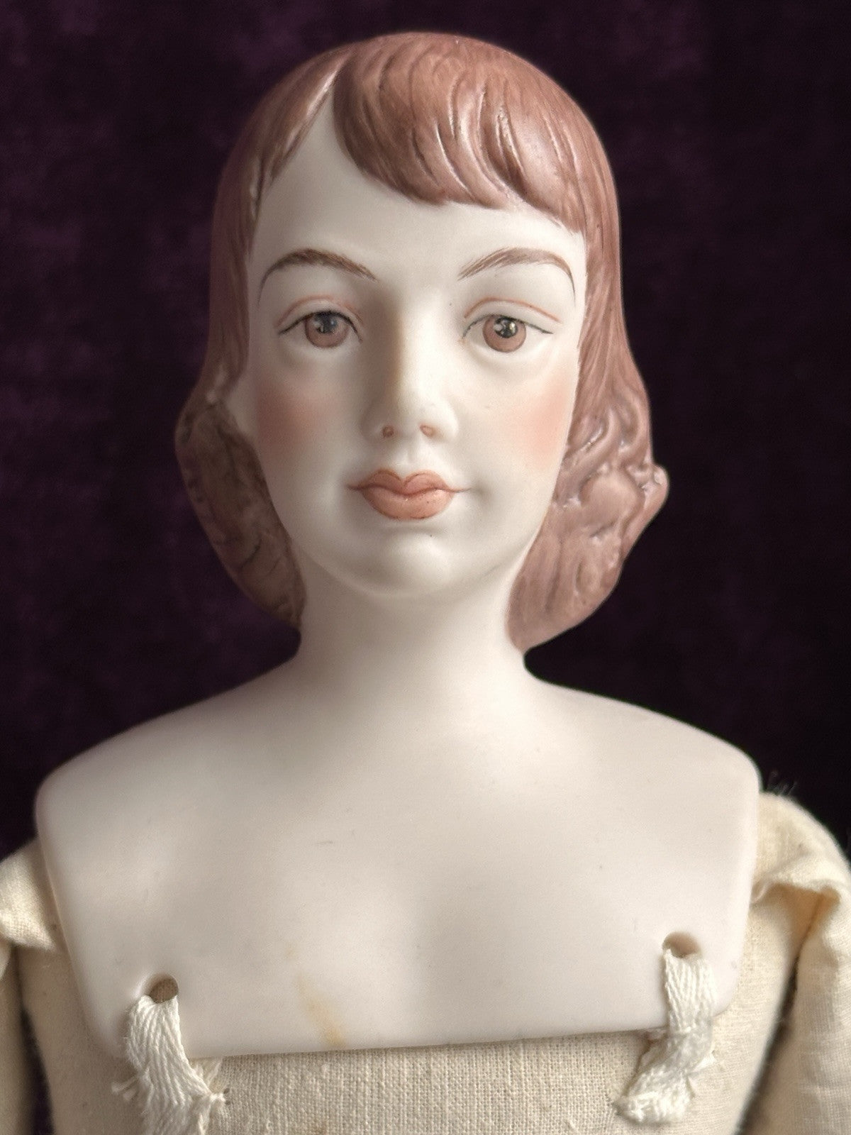Vintage Porcelain Artist Pinkie and Blue Boy Dolls by Artist Clara Wade
