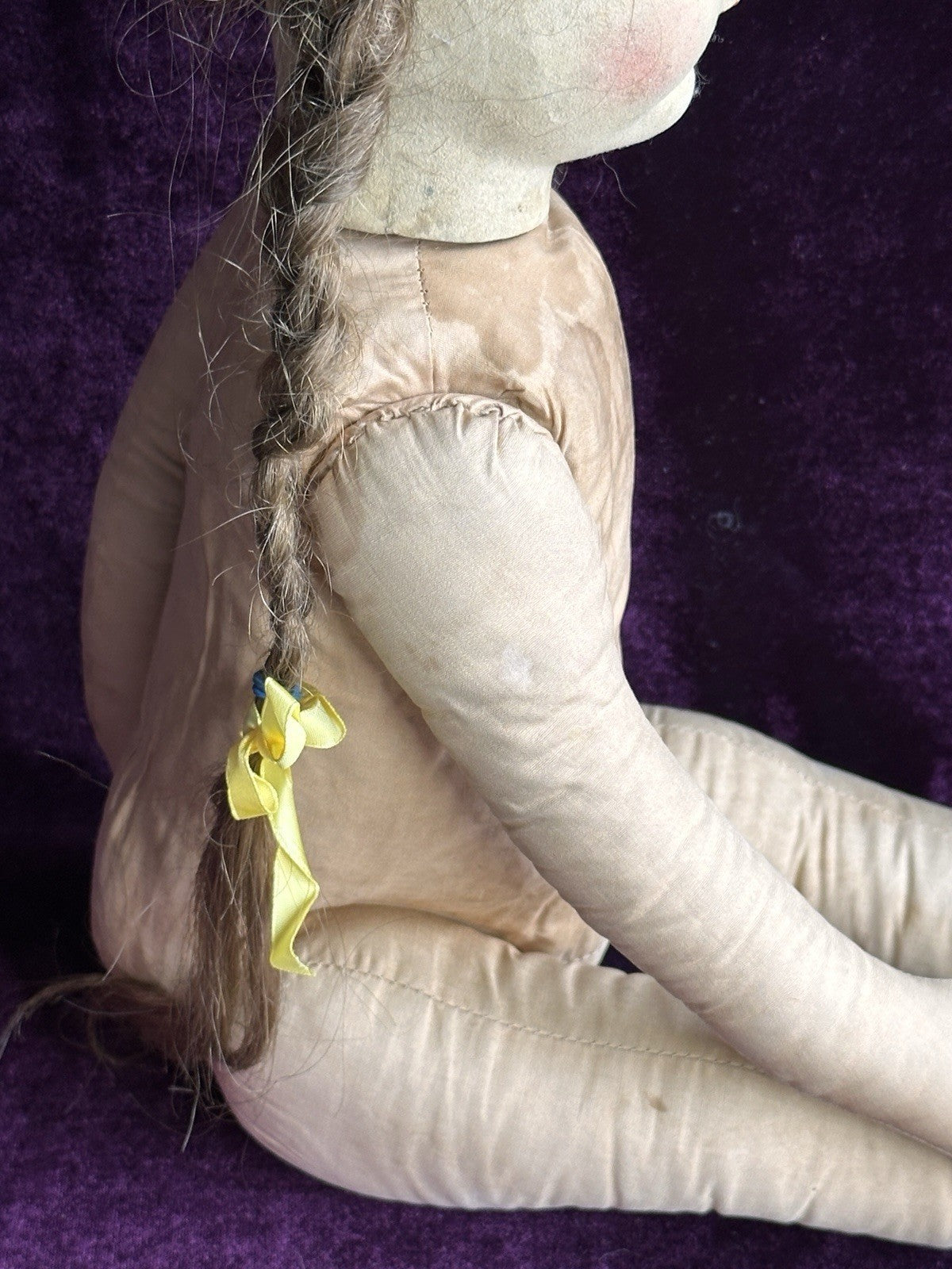 Large Vintage French 21” Gre-Poir Felt Cloth Doll