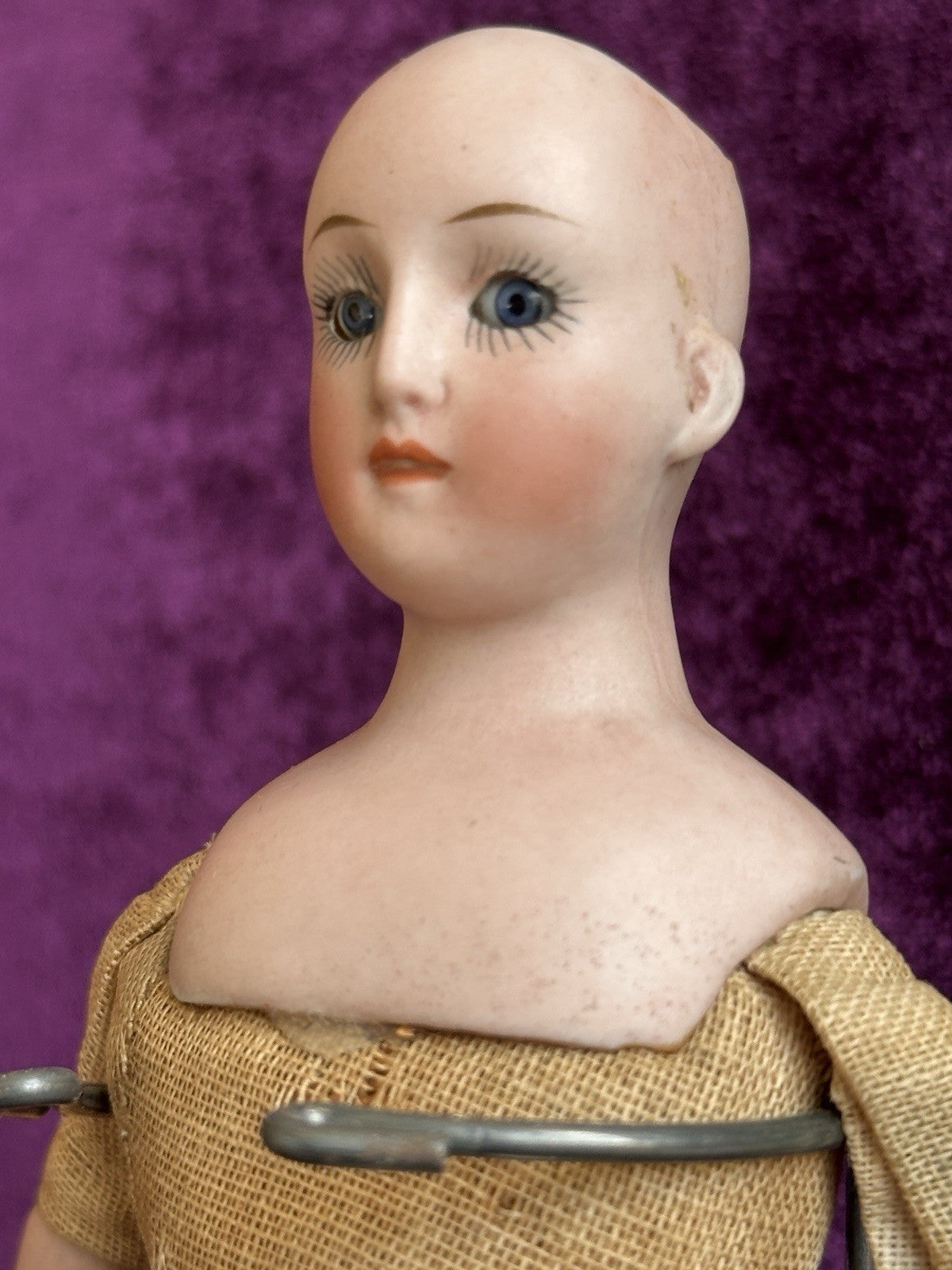 Rare Antique German 8” Halbig (?) 411 Bisque Head Gibson Style Lady Doll