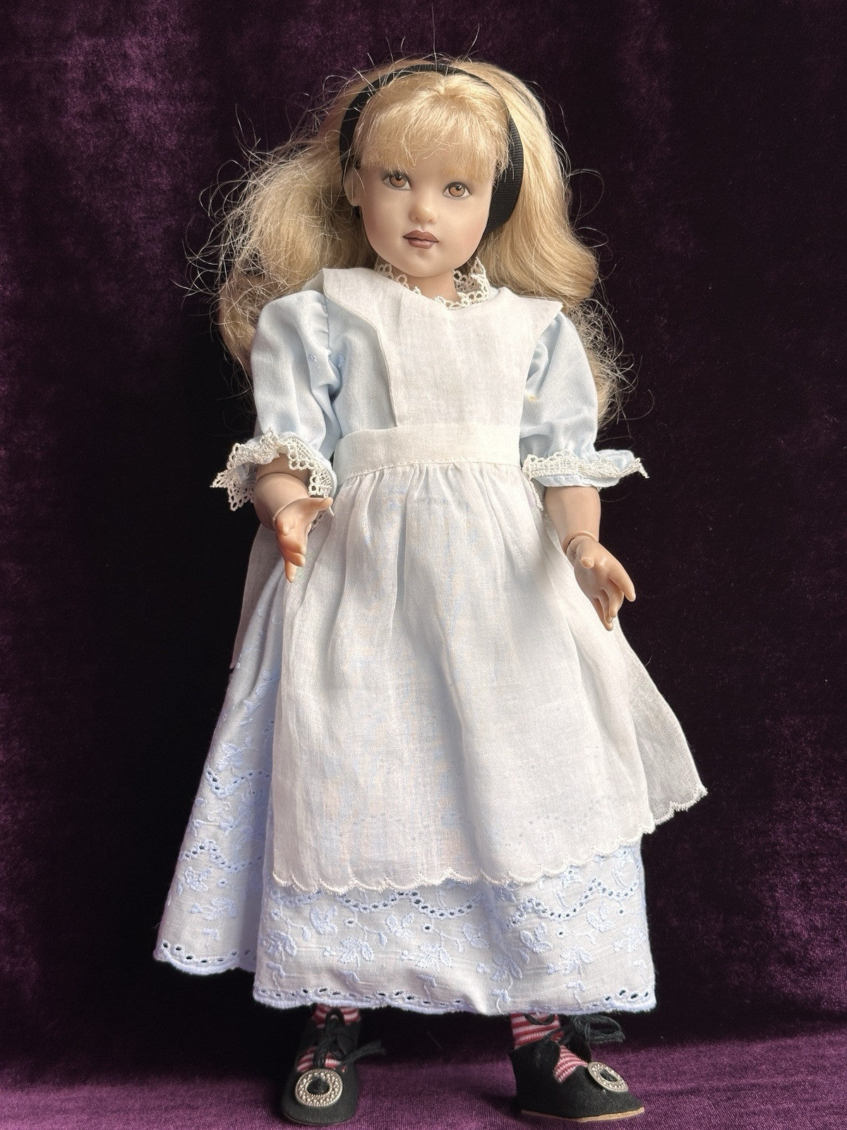 Rare 14” Collectible Kish Vinyl BJD Doll Alice in Wonderland