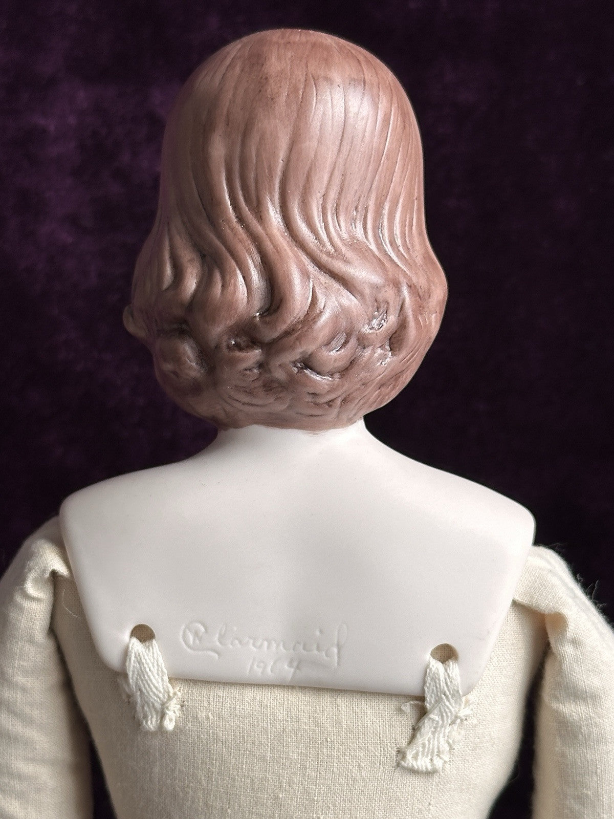 Vintage Porcelain Artist Pinkie and Blue Boy Dolls by Artist Clara Wade