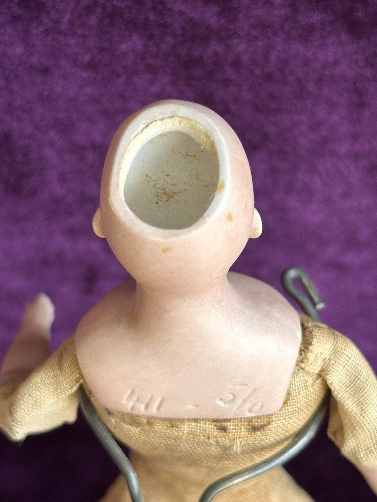 Rare Antique German 8” Halbig (?) 411 Bisque Head Gibson Style Lady Doll