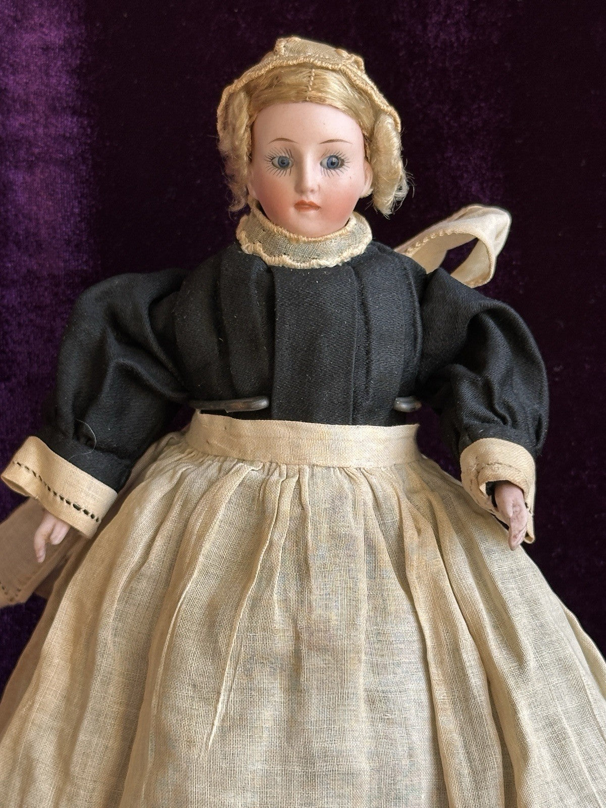 Rare Antique German 8” Halbig (?) 411 Bisque Head Gibson Style Lady Doll