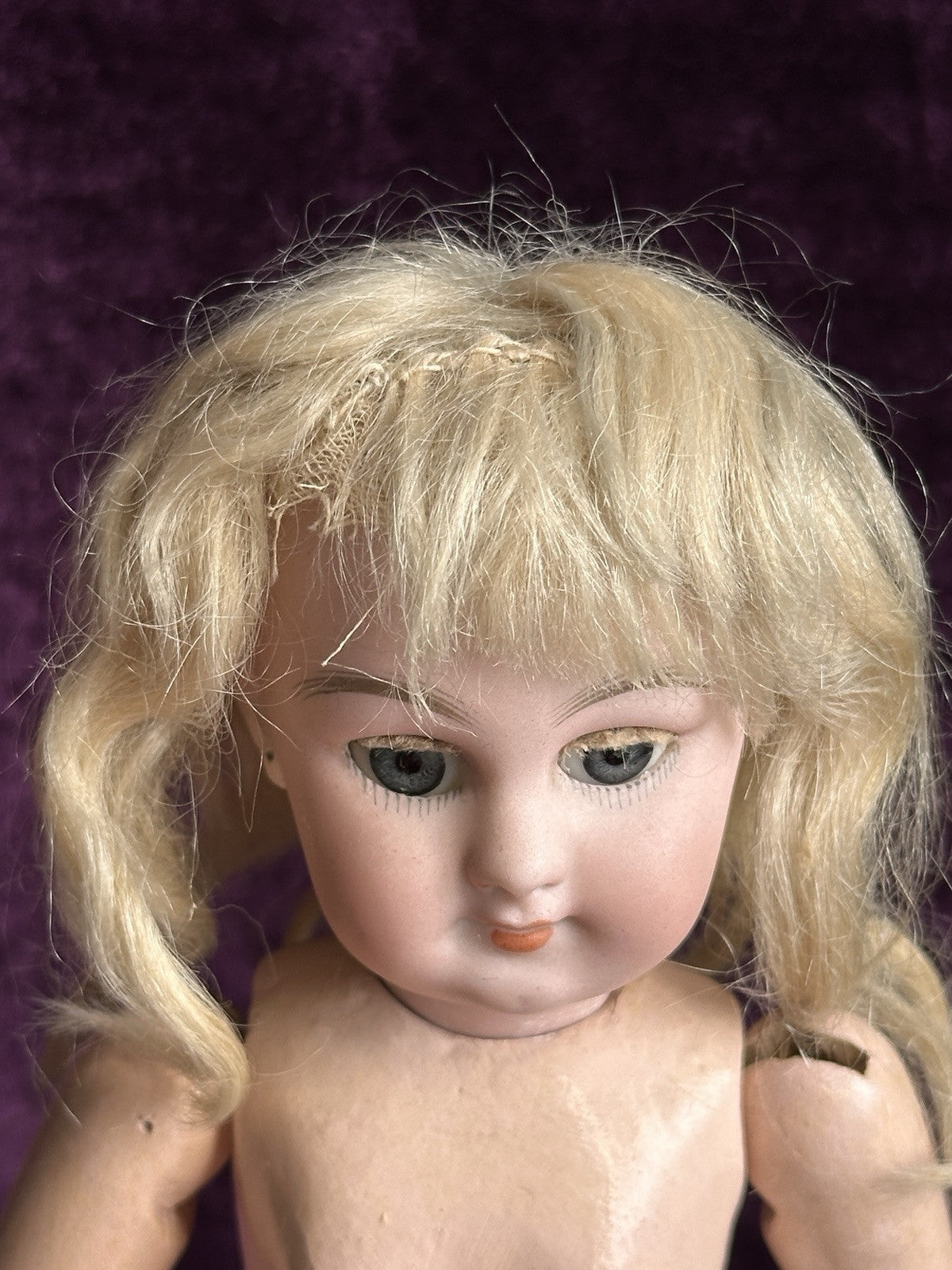 Antique German/French 10” Simon Halbig Dep Jumeau Milette Bisque Head Doll