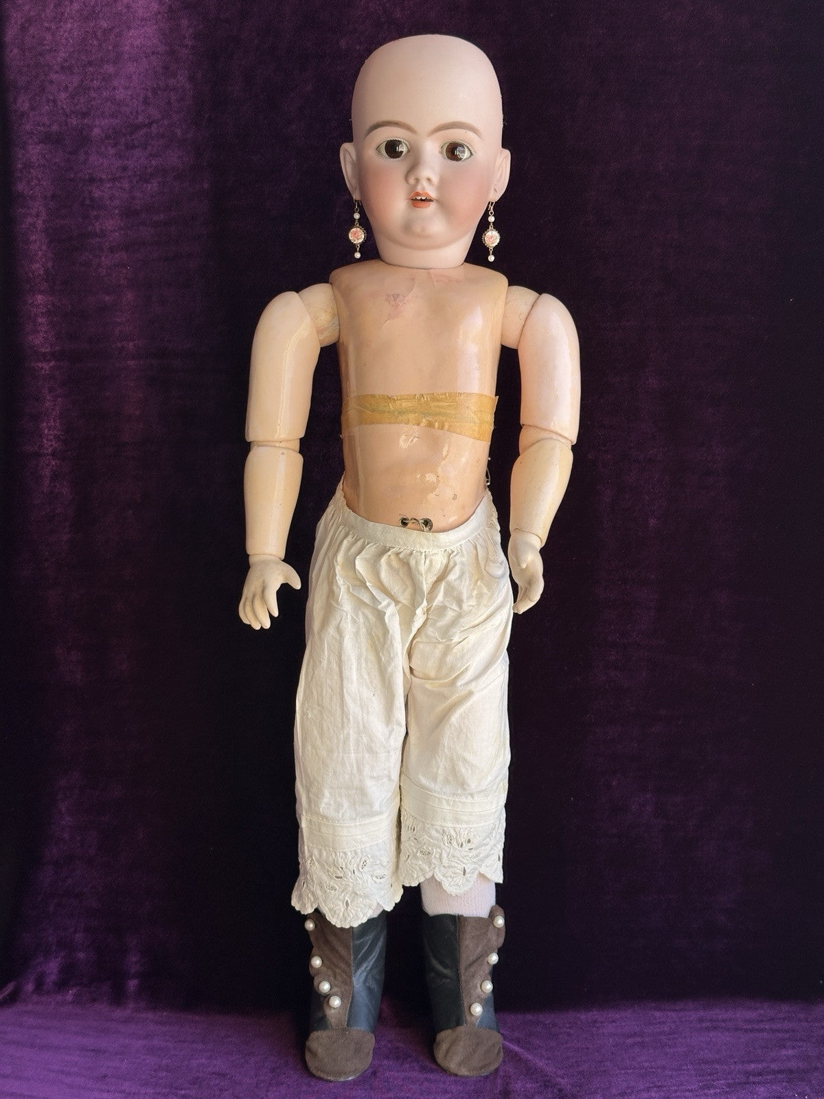 Antique German 27” Heinrich Handwerck 99 Dep Bisque Head Doll