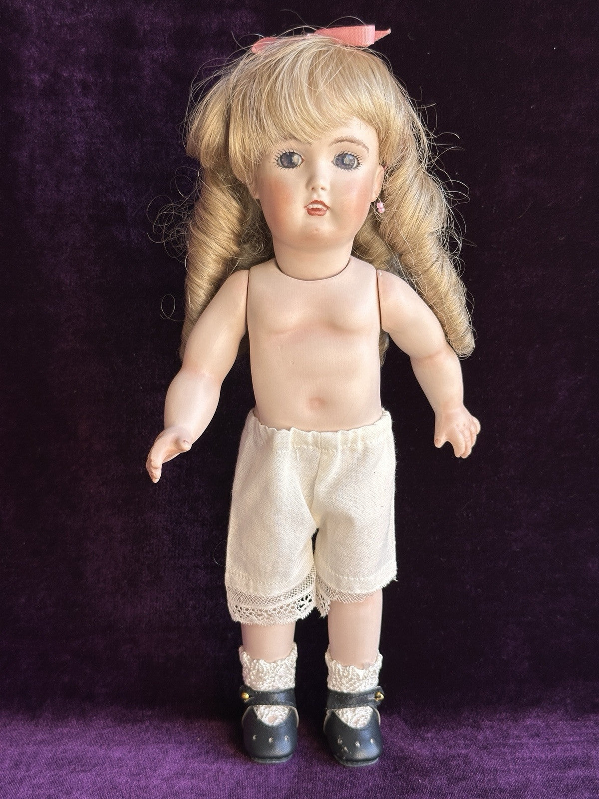 Collectible Porcelain 11.5” Reproduction of Antique German Kestner 171 Doll