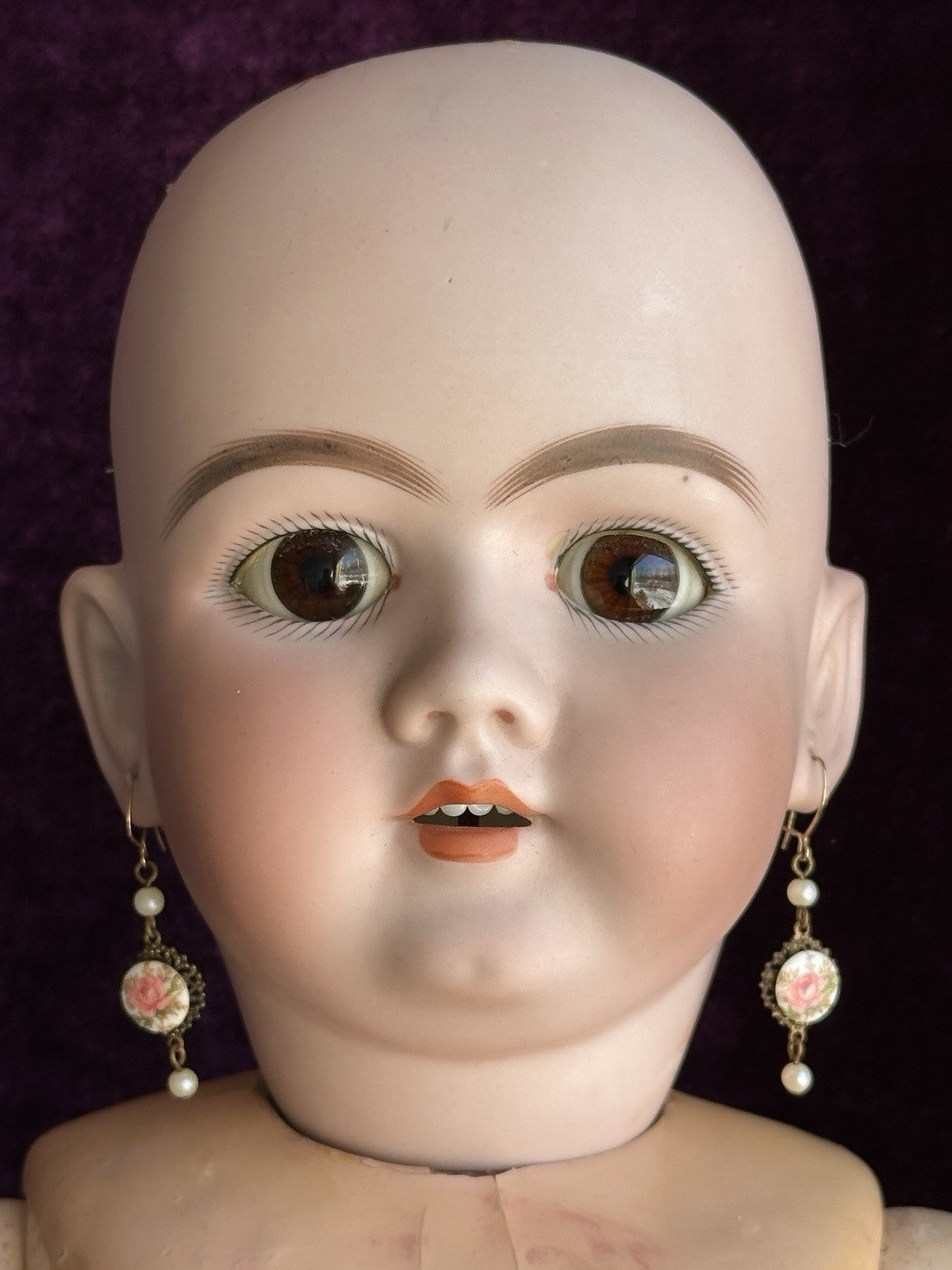 Antique German 27” Heinrich Handwerck 99 Dep Bisque Head Doll
